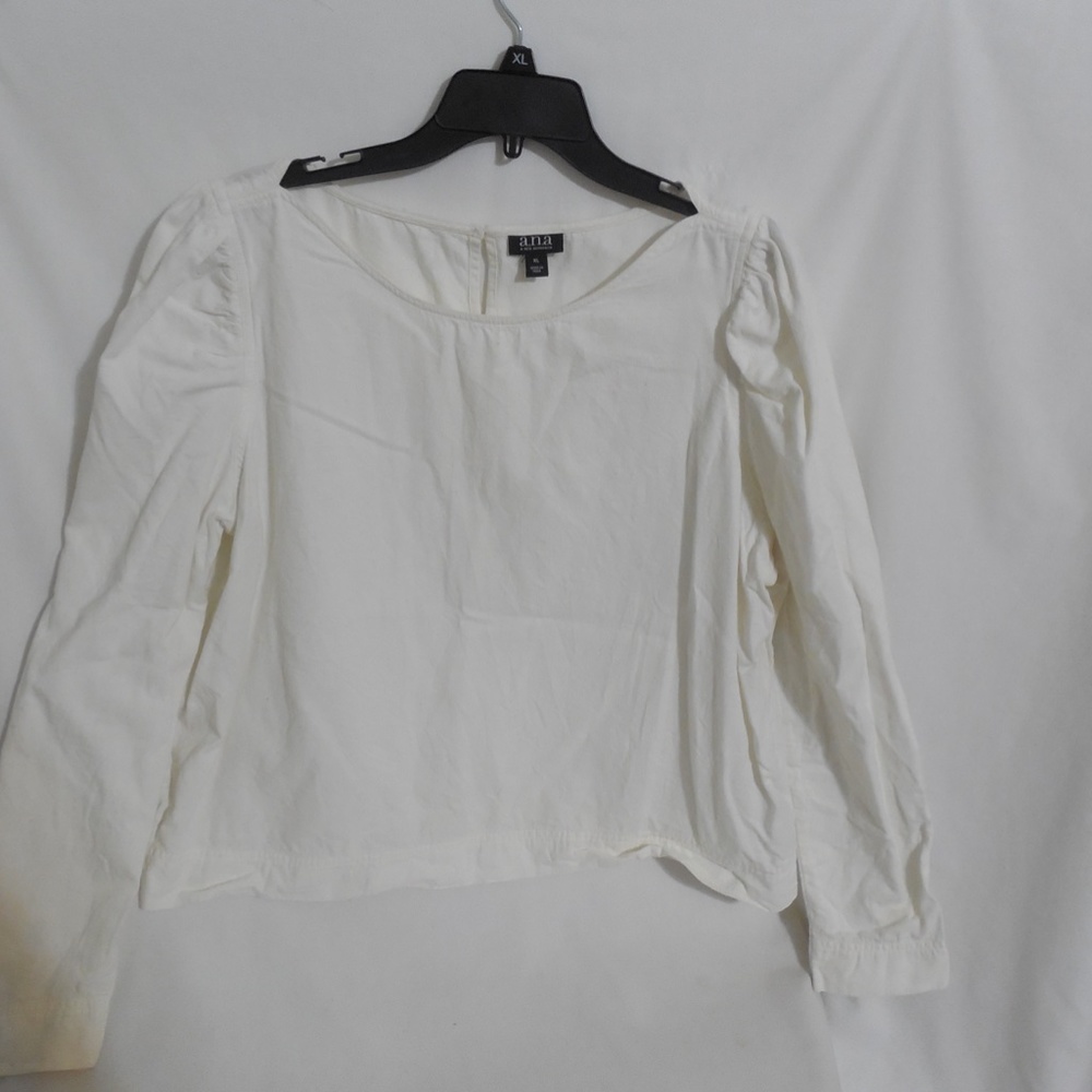 White Long Sleeve Blouse - Picture 3 of 4